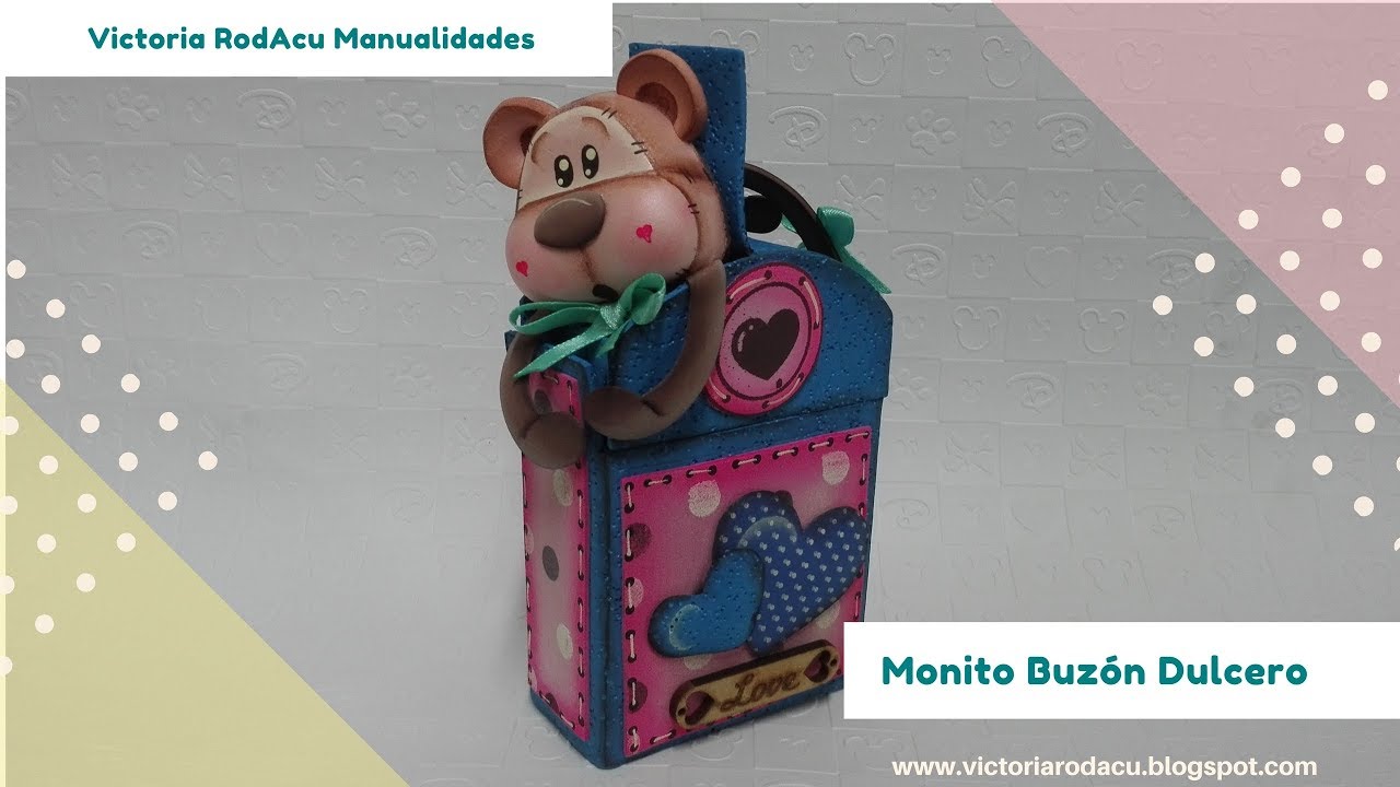 🐵DIY 𝐃𝐮𝐥𝐜𝐞𝐫𝐨 𝐁𝐮𝐳ó𝐧 en Foamy  Dulcero Monito 🐵  Victoria RodAcu