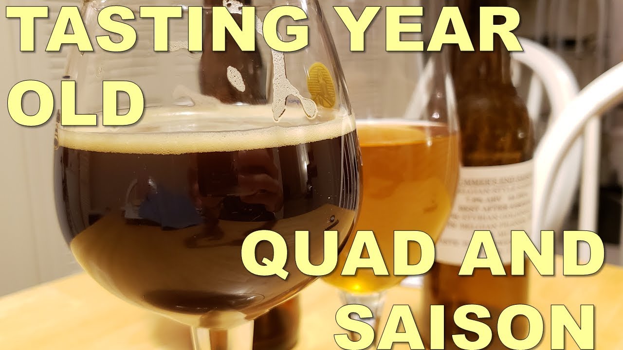 Tasting my Quadrupel and Saison after Over a Year of Bottle Conditioning
