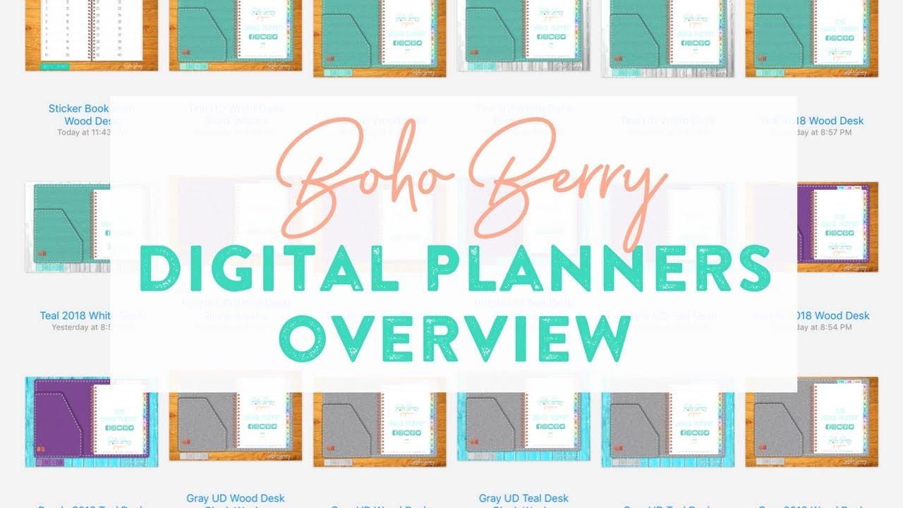 Boho Berry Digital Planner Overview - Which one is right for you?