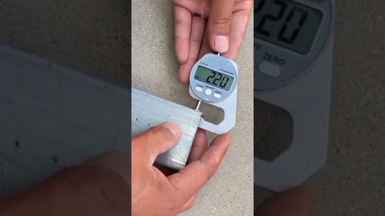 This digital thickness measurement gauge tool is the perfect addition to any workshop.