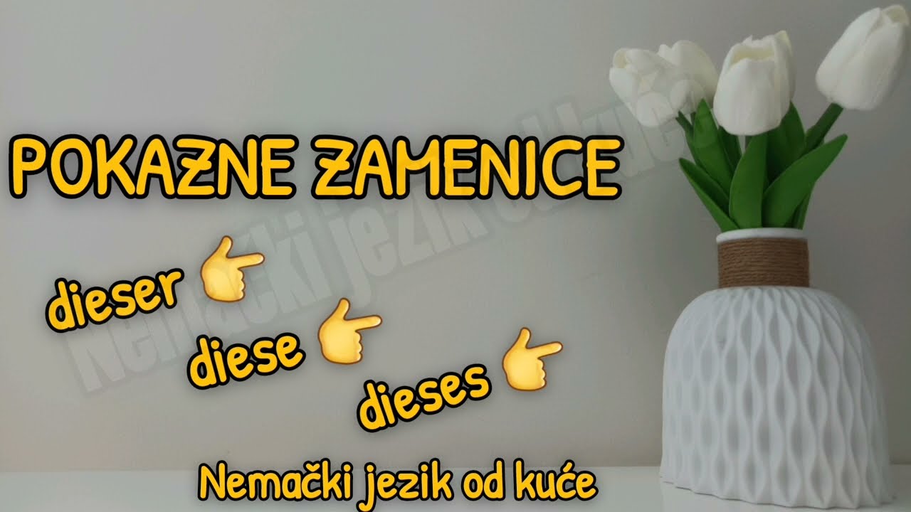 Lekcija 211 POKAZNE ZAMENICE  ● DIESER / OVAJ ● DIESE / OVA...