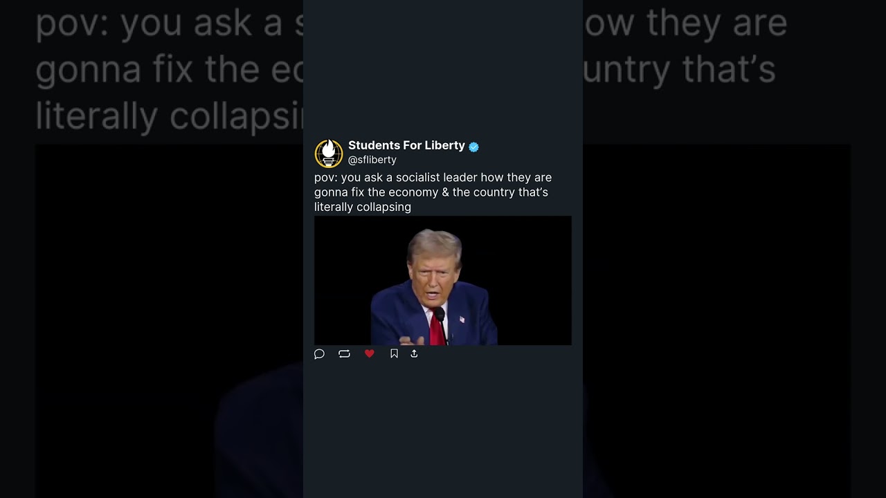 You ask a Socialist Leader How They Are Gonna Fix The Economy and the Country