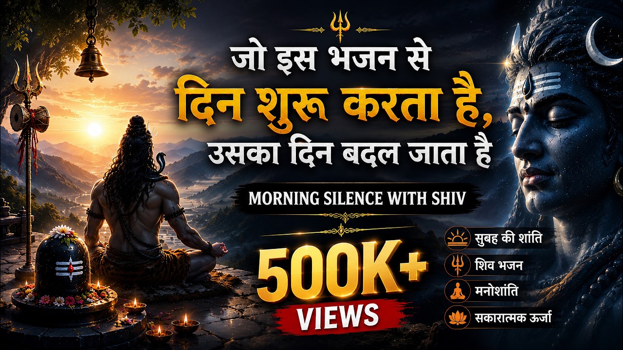 जो इस भजन से दिन शुरू करता है, उसका दिन बदल जाता है | Morning Silence With Shiv | #bhajandhaara