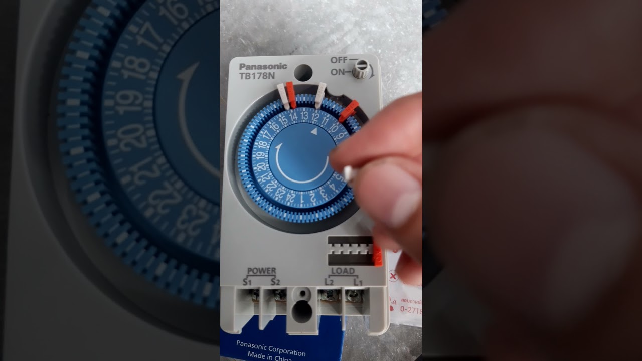 การต่อ Timer ของ Panasonic TB178NE5T เปิด-ปิดหลอดไฟ