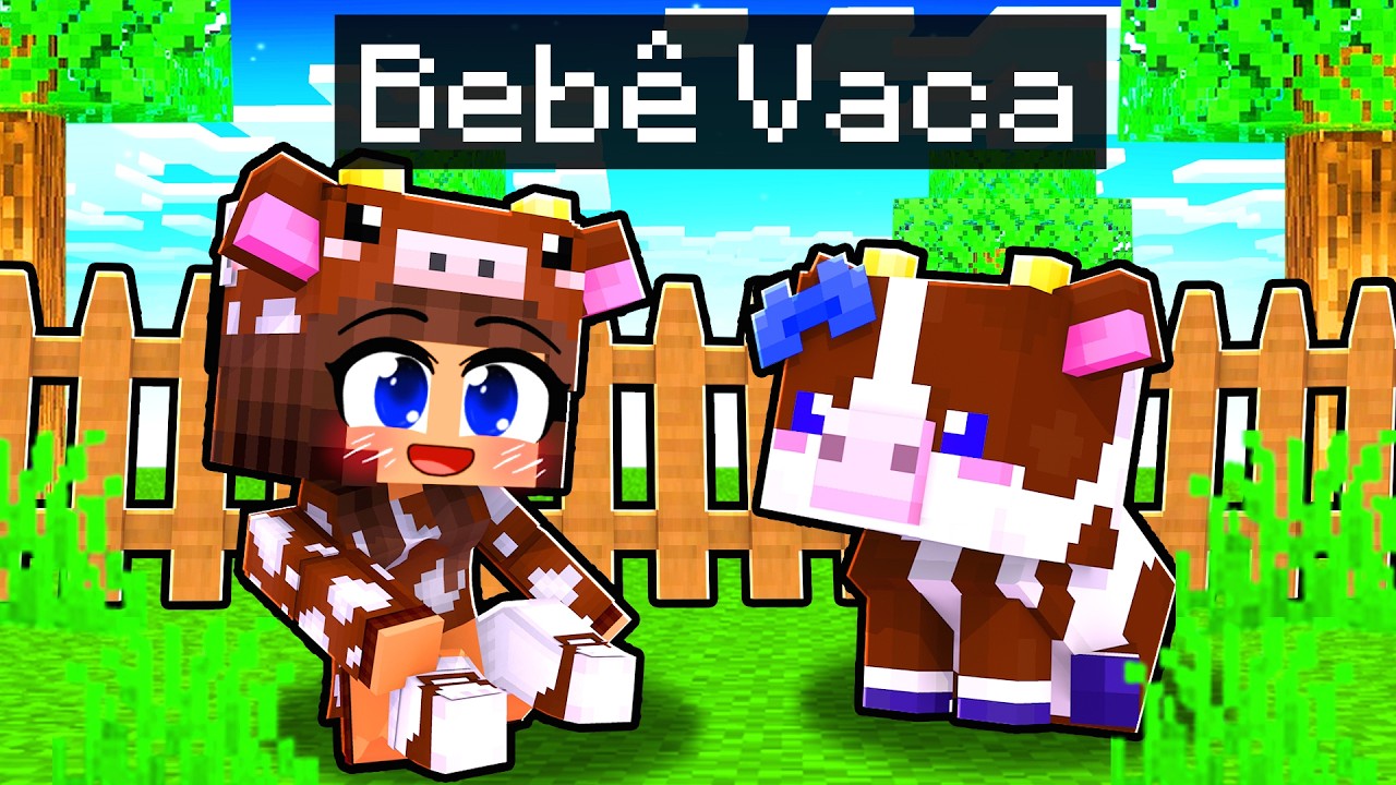 Miika NASCEU como BEBÊ VACA no Minecraft ◂Miika▸