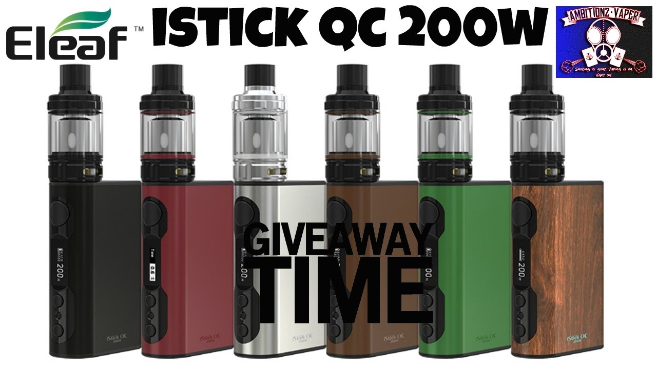 Eleaf Istick QC 200w Box Mod {5000mAH} Review & Melo 300 Giveaway(closed)