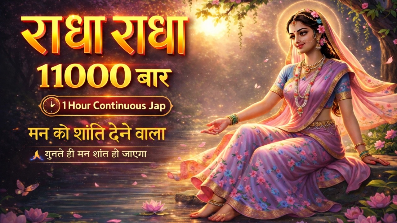 Shri Radha Shri Radha Naam Jap 1008 Baar | श्री राधा श्री राधा नाम जप | Radha Dhun | Radha Jap
