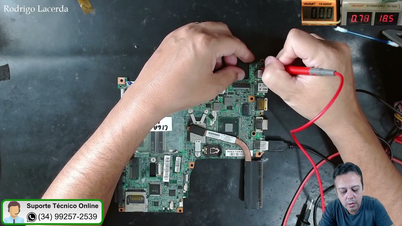 Tentando reparar placa 71R-N14CU6-T810 ligando sem imagem com esquema elétrico similar. ( Parte 1 )