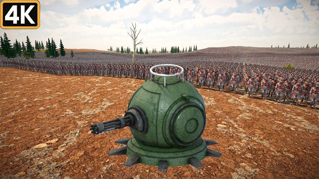 CYLINDER TURRET, T45 SHOTGUN & RAMBO VS 3.5M MONSTERS !! UEBS 2