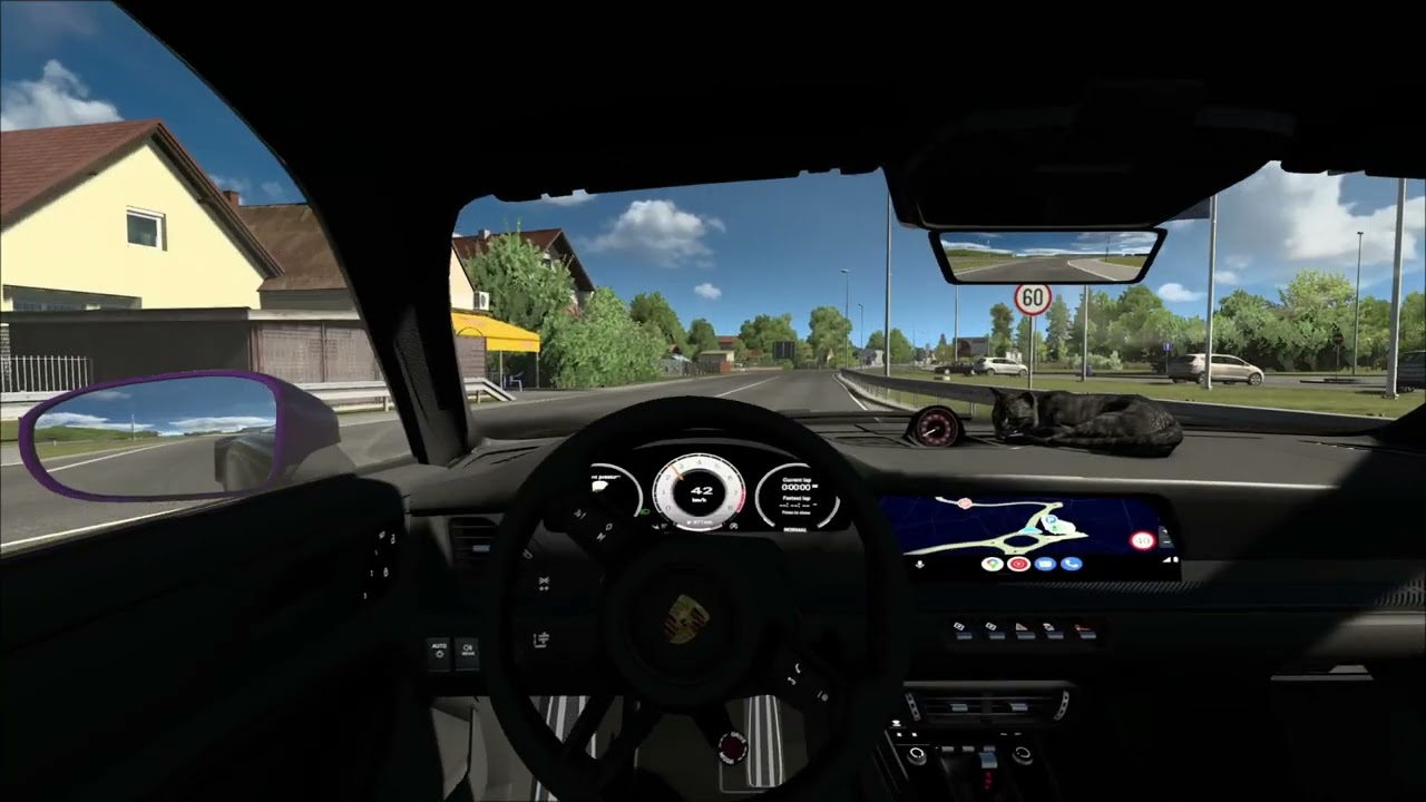Going to Work in a Porsche 911 Carrera GTS  🚗 | Relaxing Drive | ETS2!