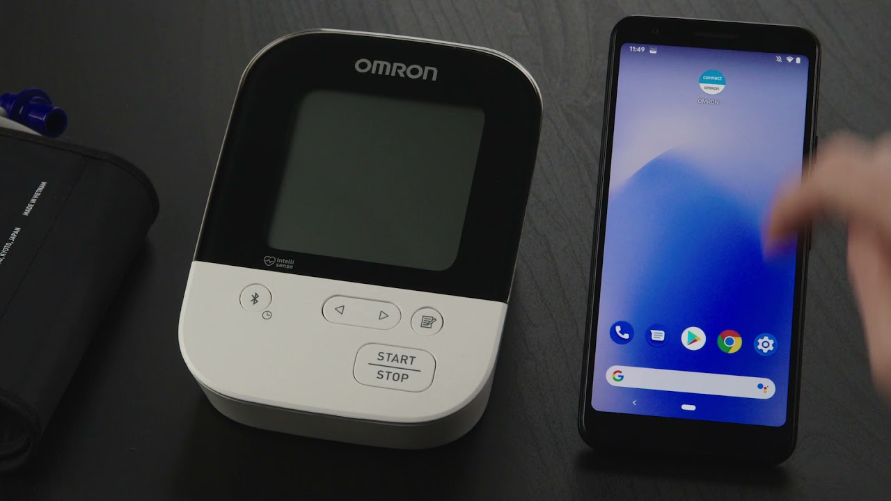 OMRON connect US/CAN App Google Pixel 3 Pairing Instructional Video