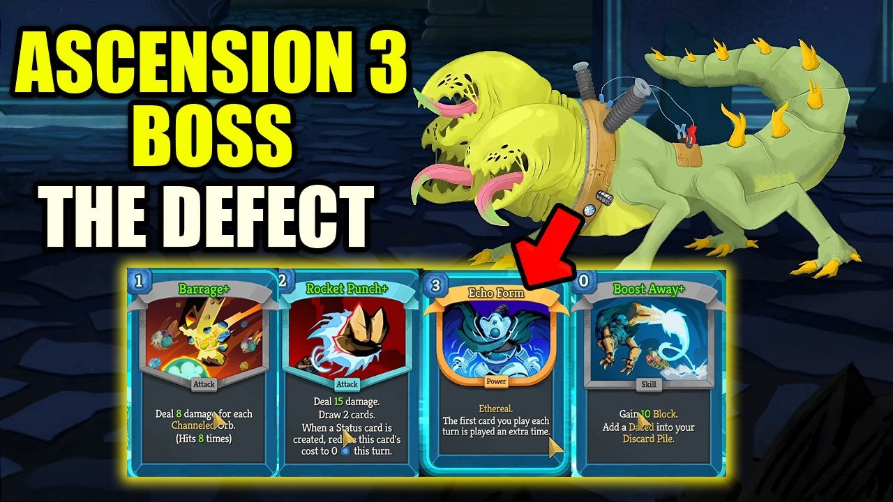 Slay the Spire 2: How to beat Ascension 3 Boss (Test Subject C10) | The Defect Build