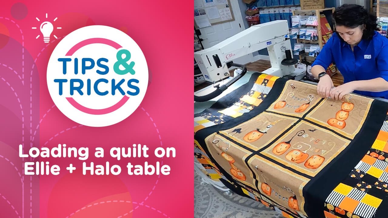 Tips & tricks for quilting on your Ellie + Halo table