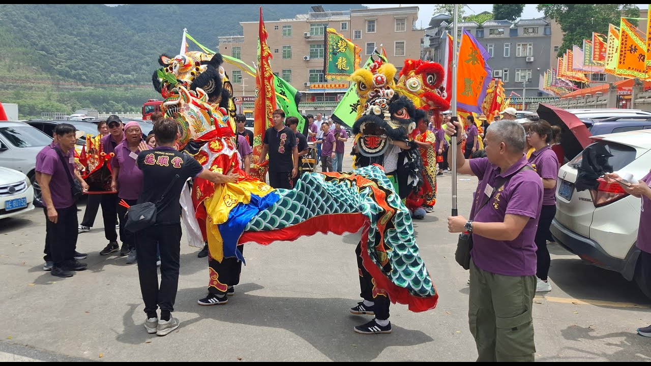 蔡李佛龍華友堂、江華體育會聯同香港德順堂體育會菜農花炮會鐵義雄藝醒獅國術會碧龍體育會，到肇慶悅城龍母廟參神祈福 Part - 5