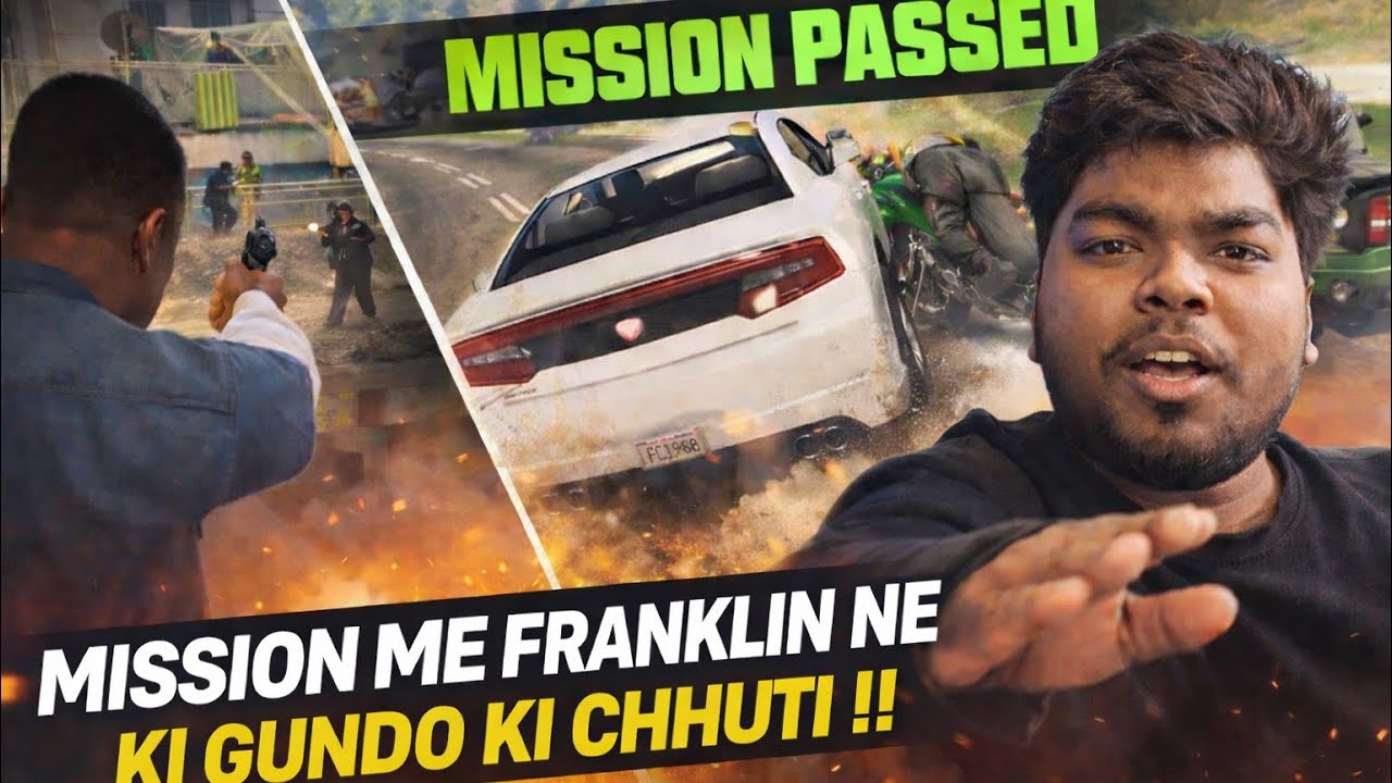 @TechnoGamerzOfficial MISSION ME FRANKLIN NE KI GUNDO KI CHHUTI 😈 | GTA 5 Gang Fight & Bike Chase |