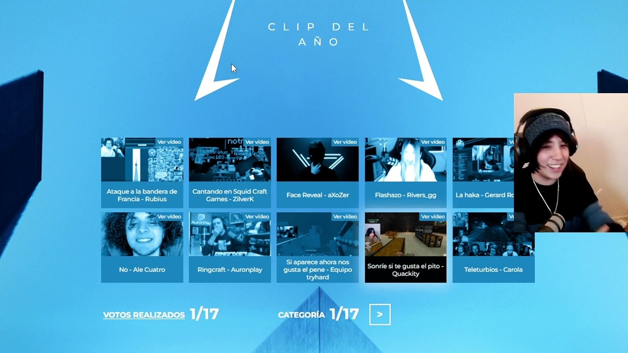 QUACKITY reacciona a todos los clips del año nominado a los ESLAND 😂🤣