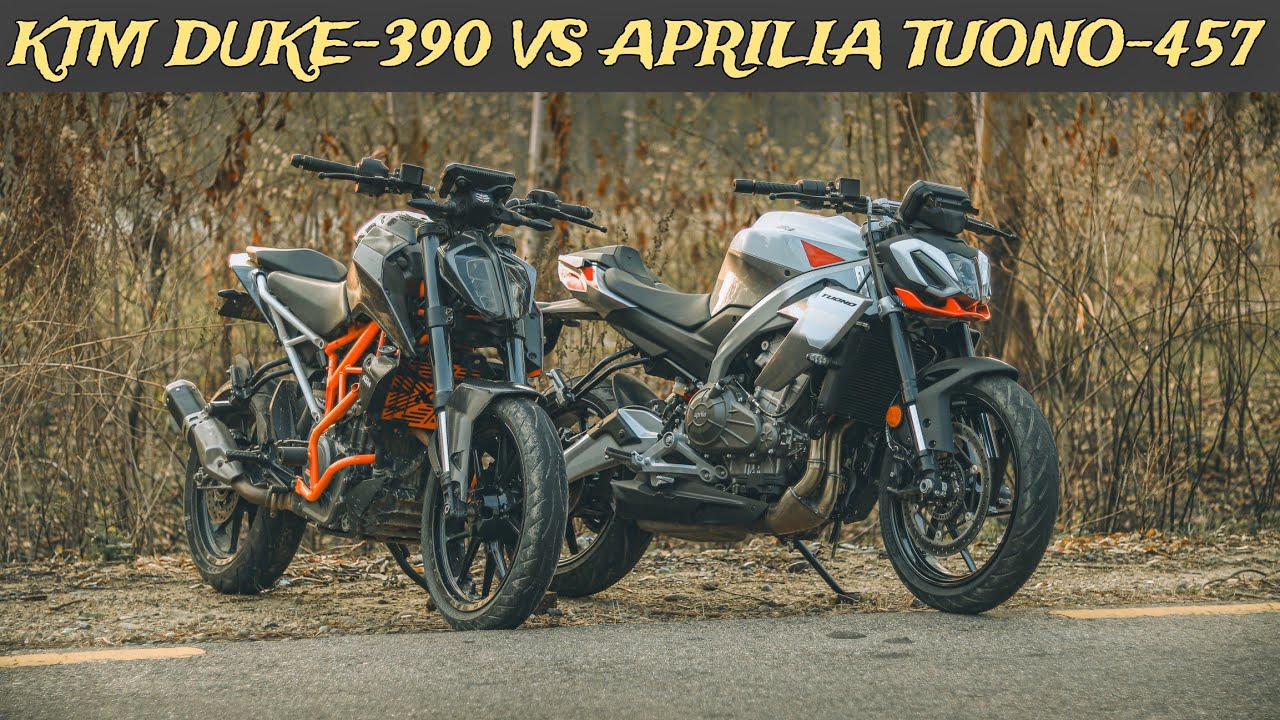 APRILIA TUONO-457 VS KTM DUKE-390 (BS4) DRAG RACE|DUKE-390 HAS NO CHANCE AGAINST THE SEGMENT KILLER!