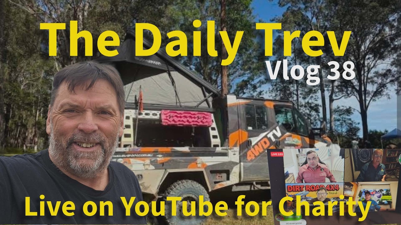 We checked out 4wd TV'S big Iveco, Our day ended with a youtube live for Legends for Charity Vlog 38