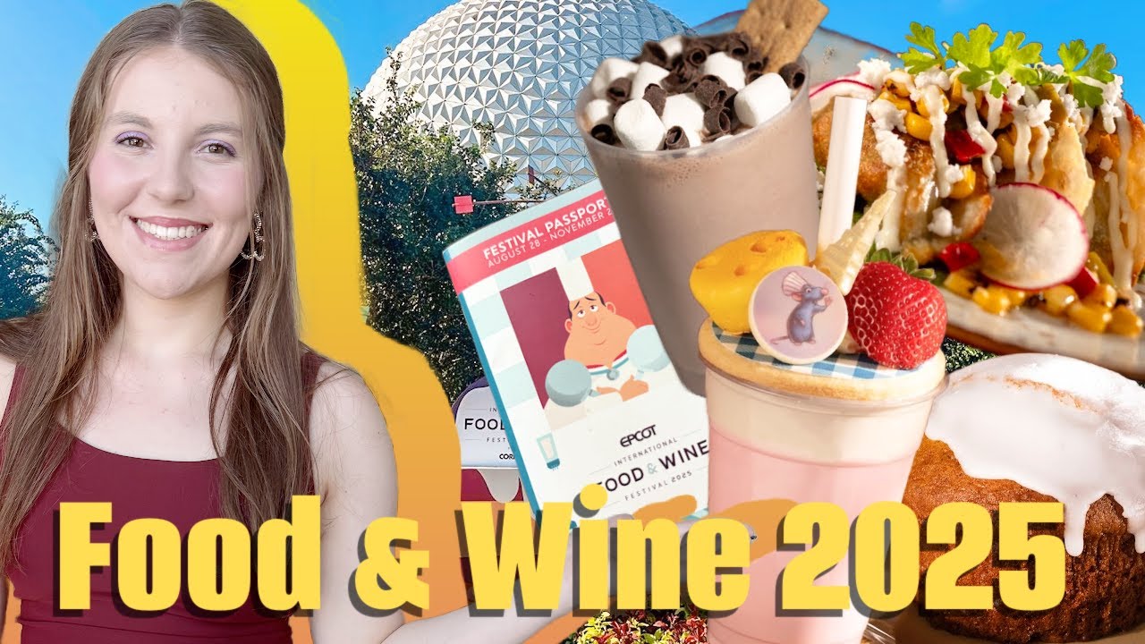 Видеоблог фестиваля еды и вина EPCOT 2025 ✨ Пробуем лучшую еду и напитки прямо перед парком!