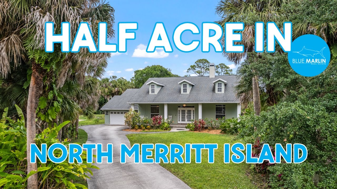 Half Acre Home For Sale in Merritt Island, FLORIDA