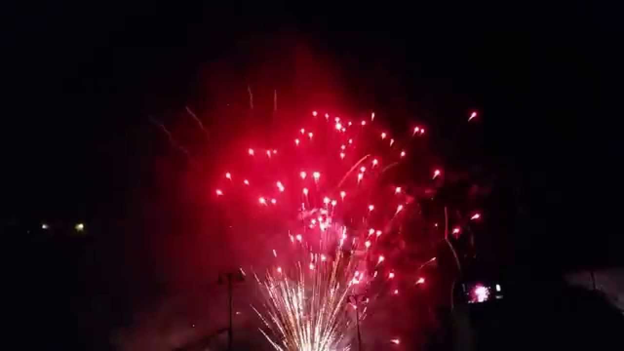 Fuegos artificiales de Fiestas Lustrales - Garachico 2015