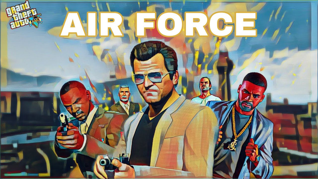 AIR FORCE ATTACK IN GTA5 PS5 (FUNNY GAMER)