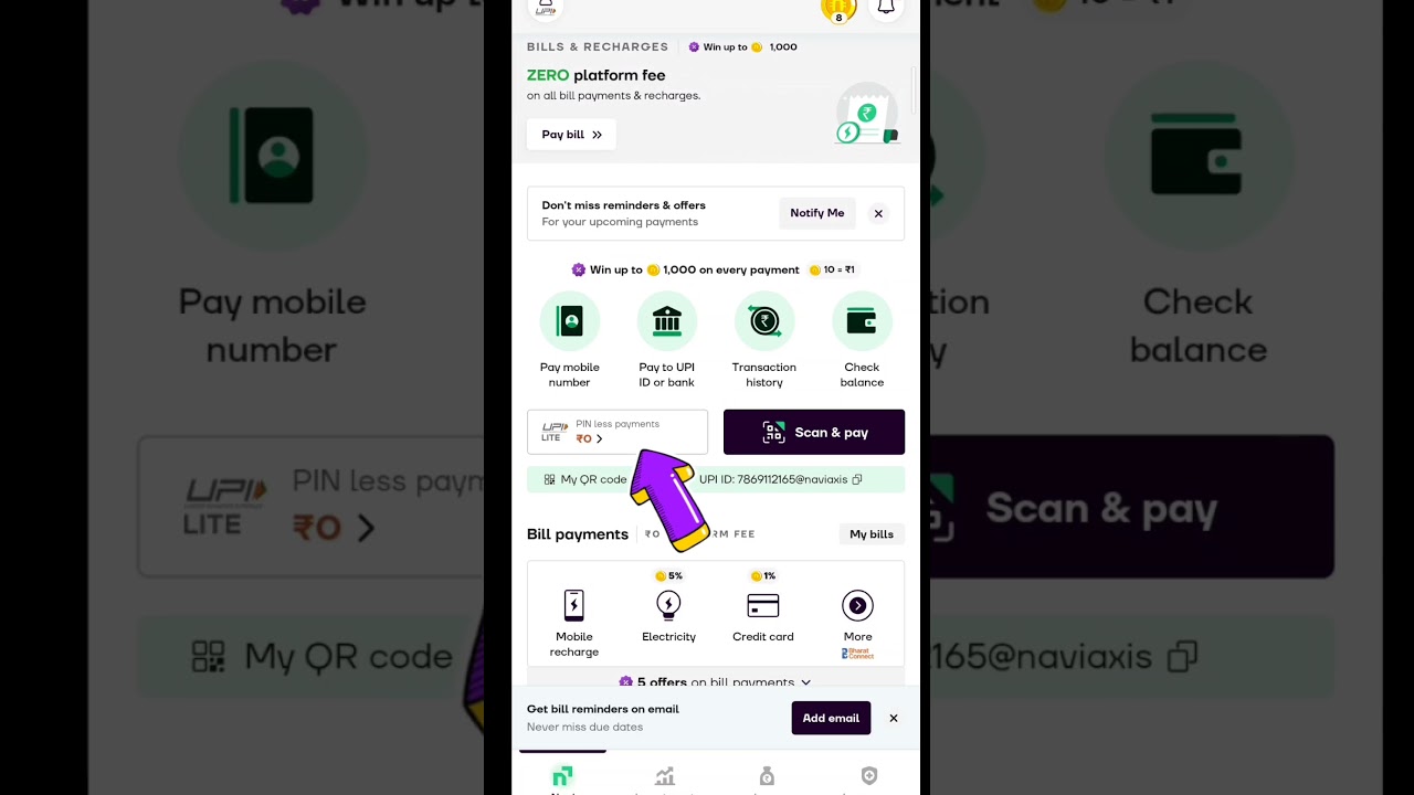 Navi App UPI Lite Disable Off Kaise Karen | How To Disable UPI Lite In Navi #shorts.