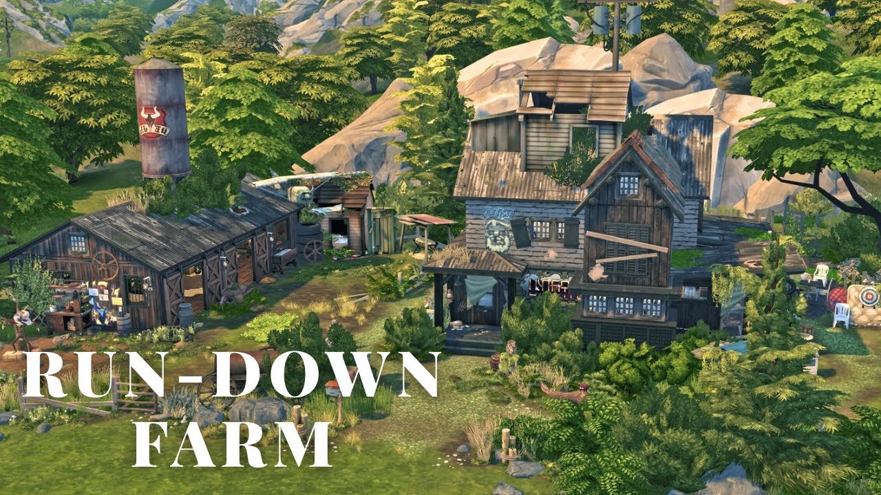 Run-Down Farm 🏚️ The Sims 4 Stop Motion Build ( No CC )