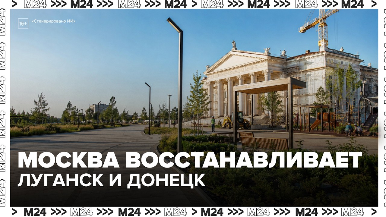 Sobyanin: Moscow municipal services are restoring social infrastructure in Lugansk and Donetsk