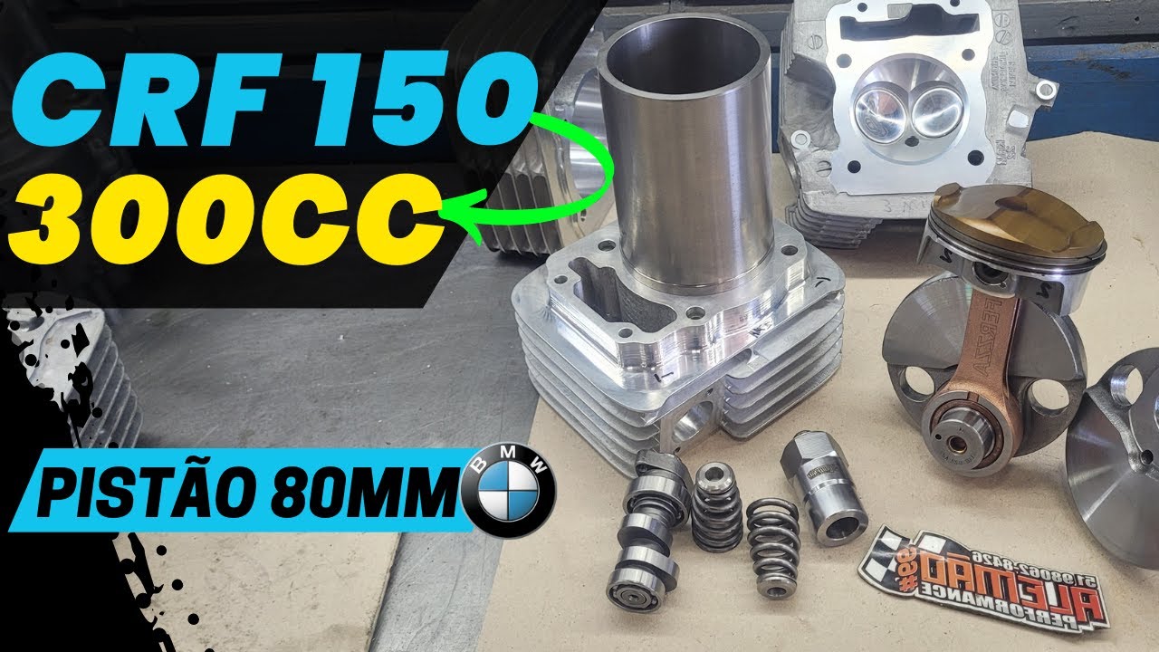 CRF 150 300cc PREPARADA COM PISTÃO BMW 80mm - JÁ CHEGOU DETONANDO NAS PISTAS!!