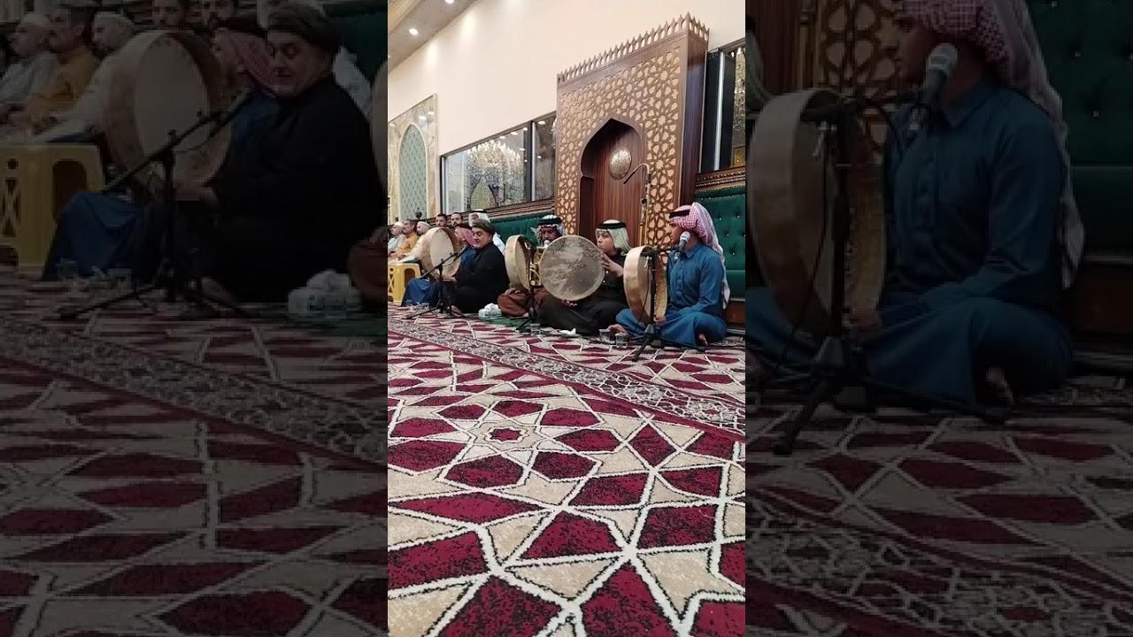 المداح صدام العبيدي في التكية الرفاعيه الرجبيه جليسها سيد ميسر الرفاعي ظرب 