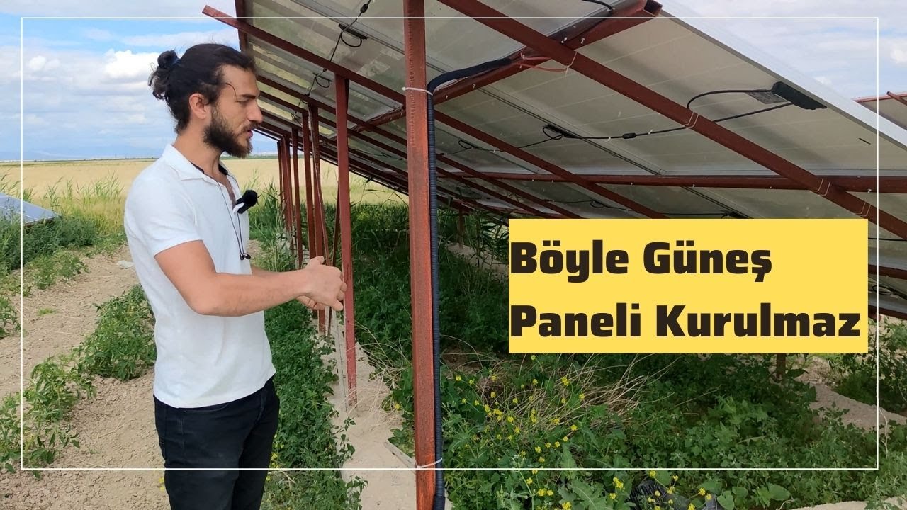 Hala Böyle Güneş Paneli (Solar) Sistemi Kuranlar  Var!! Yapılan Hatalar
