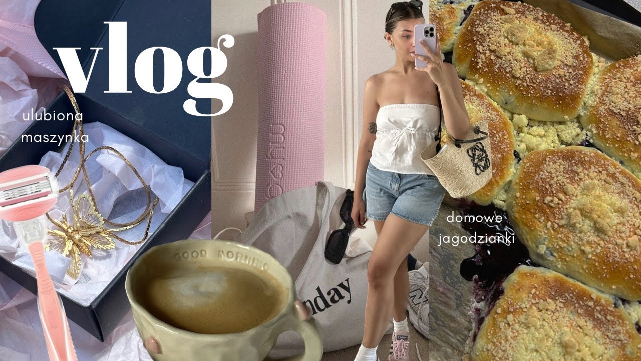 vlog: pilates w domu, ulubiona maszynka & jagodzianki🫐🎀☁️