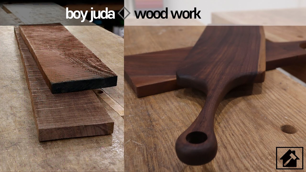 [목공] 월넛 플레이팅 도마 / 도마 만들기 / 월넛 / walnut / plaiting  / plaiting board /wooden furniture