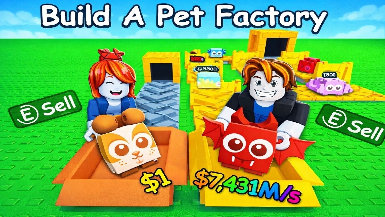 LIVE 🔴 Building the BEST Pet Factory in Roblox! 🐶💰