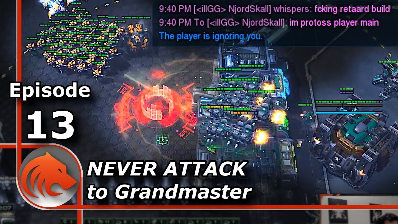 StarCraft 2: Nuking Terran's Army Makes Him Mad 🤷&zwj;♂️ - Never Attack to Grandmaster