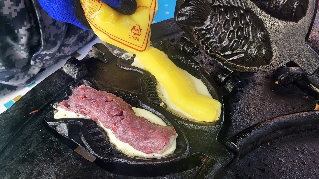 역대급 이런 붕어빵 보셨나요?! 젊은 사장님의 진심이 담긴 팥, 슈크림 폭탄 붕어빵 / korean Bungeoppang / korean street food