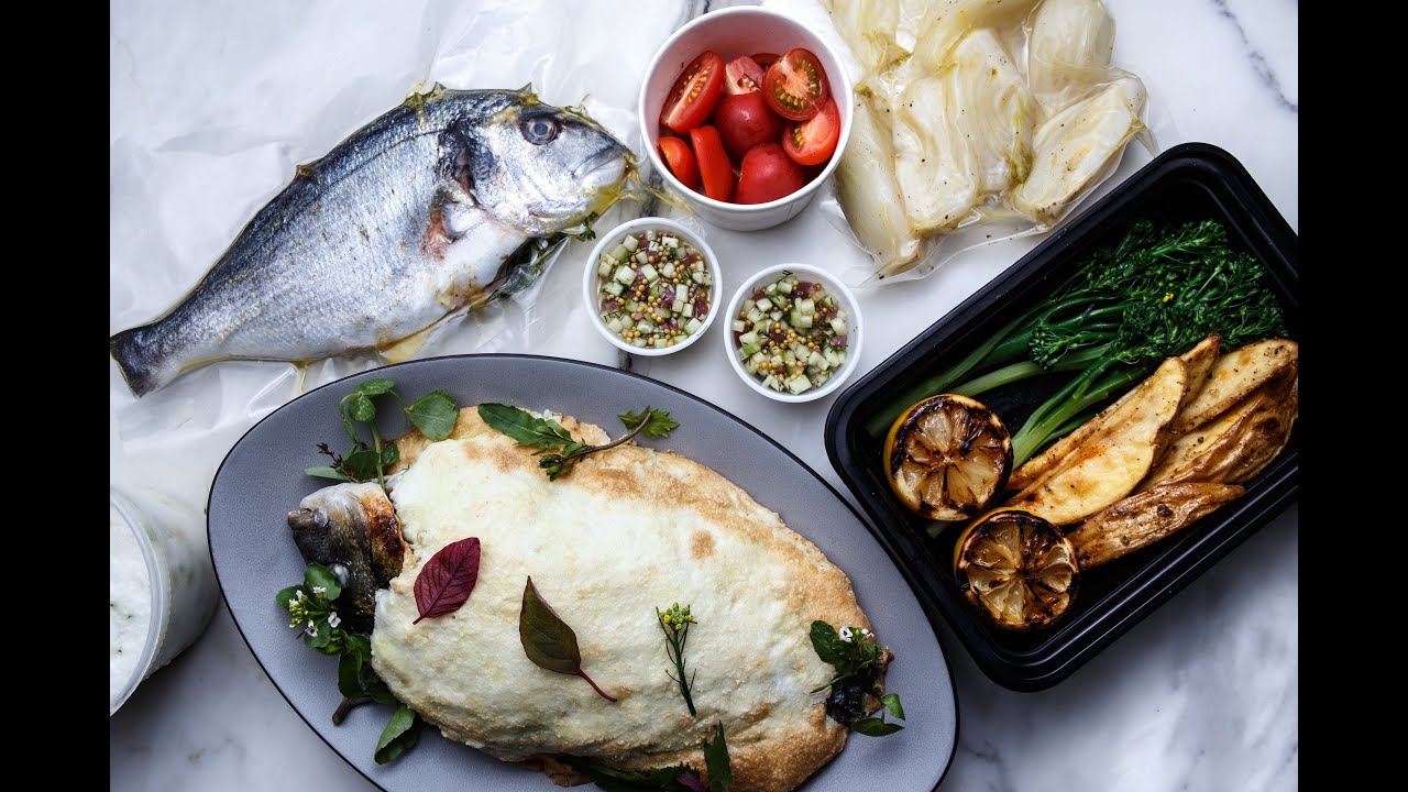 Salt Crusted Sea Bream on the Big Green Egg