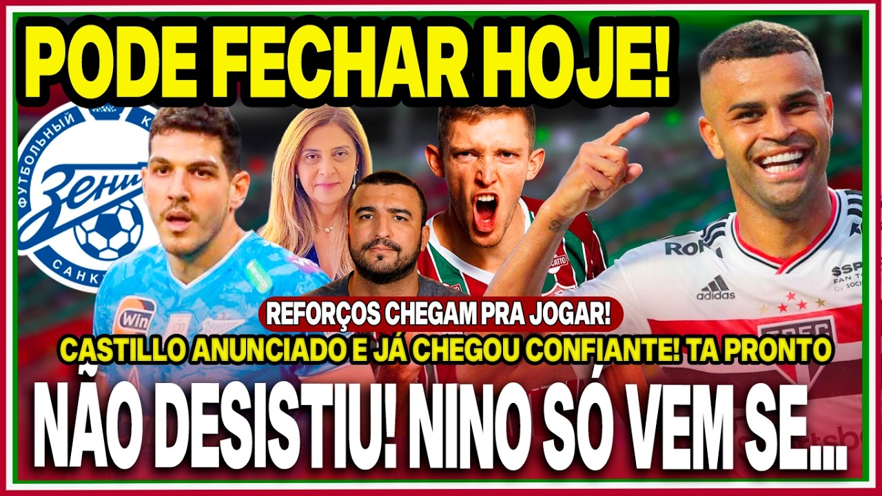 ✅VALORES REVELADOS! ALISSON PODE FECHAR HOJE! FLU NÃO DESISTIU DE NINO, MAS….😡CASTILLO ANUNCIADO!