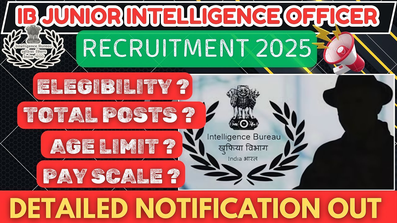 IB JIO-II/TECH-II vacancy2025 Out🔥|Junior Intelligence Officer| #ibacio #ibjobs 