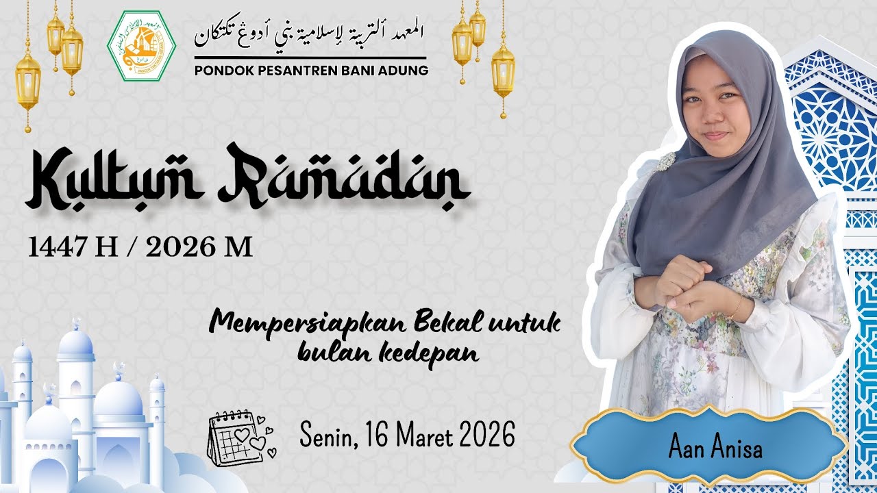 26) Aan Annisa - Mempersiapkan Bekal untuk bulan kedepan