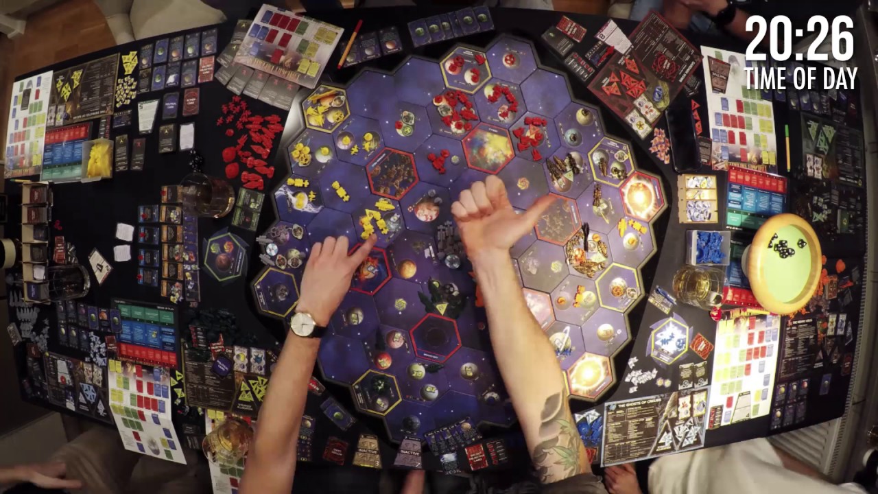 7 Player Twilight Imperium 3 Time-lapse (14 hours)
