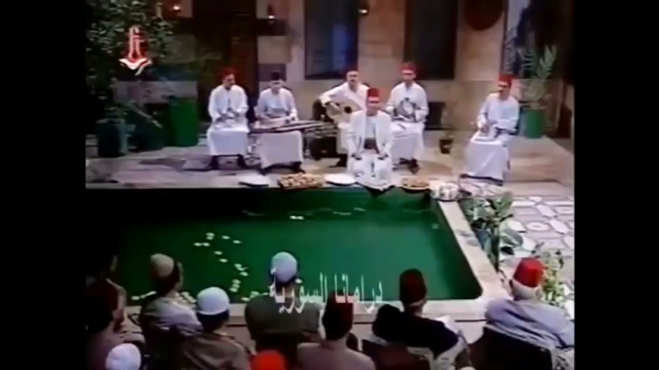 مسلسل العرس الحلبي 1998 موشح مالعيني أبصرت singer سومرنجار somar najjar دراما سورية دراما حلبية طرب
