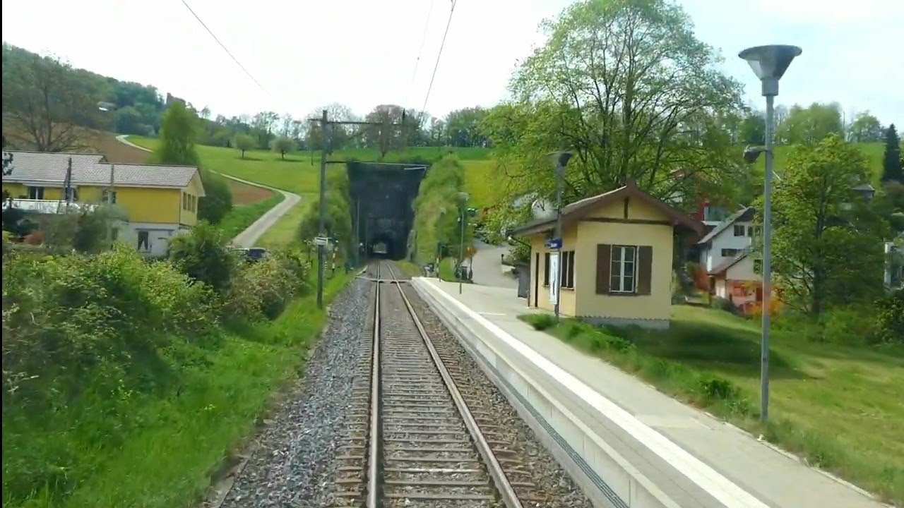 ★ 🇨🇭 Sissach - Läufelfingen - Olten: Cab ride on the original line between Basel & Olten