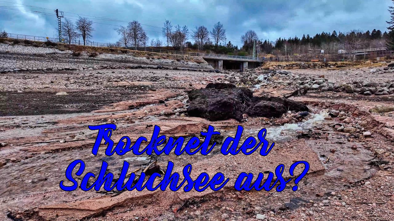 Schluchsee-Wasserspiegel 10m abgesunken- Trocknet der Schluchsee aus?  Is the Schluchsee drying out?