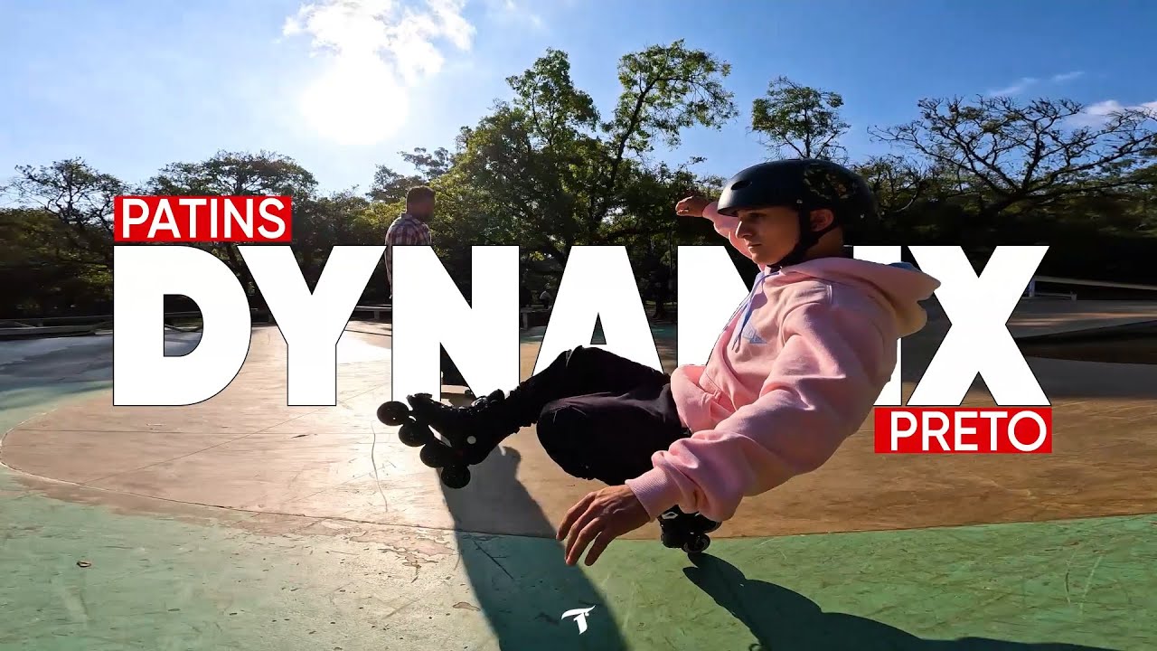 PATINS FREESTYLE DYNAMIX PRETO no Parque Ibirapuera | TRAXART