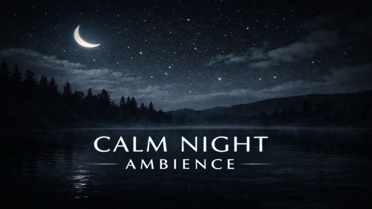 Calm Night Ambience for Deep Sleep 🌙 | 6 Hours | Black Screen (No Music)