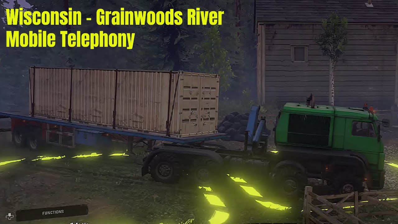 Wisconsin, Grainwoods River - Mobile Telephony - SnowRunner Play Through Part 512