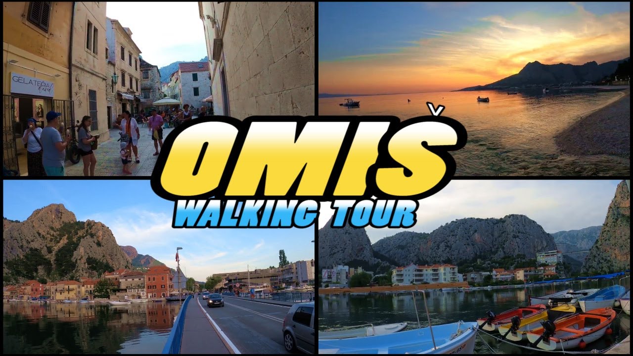 OMIS Walking Tour || Omiš - Croatia (4k)