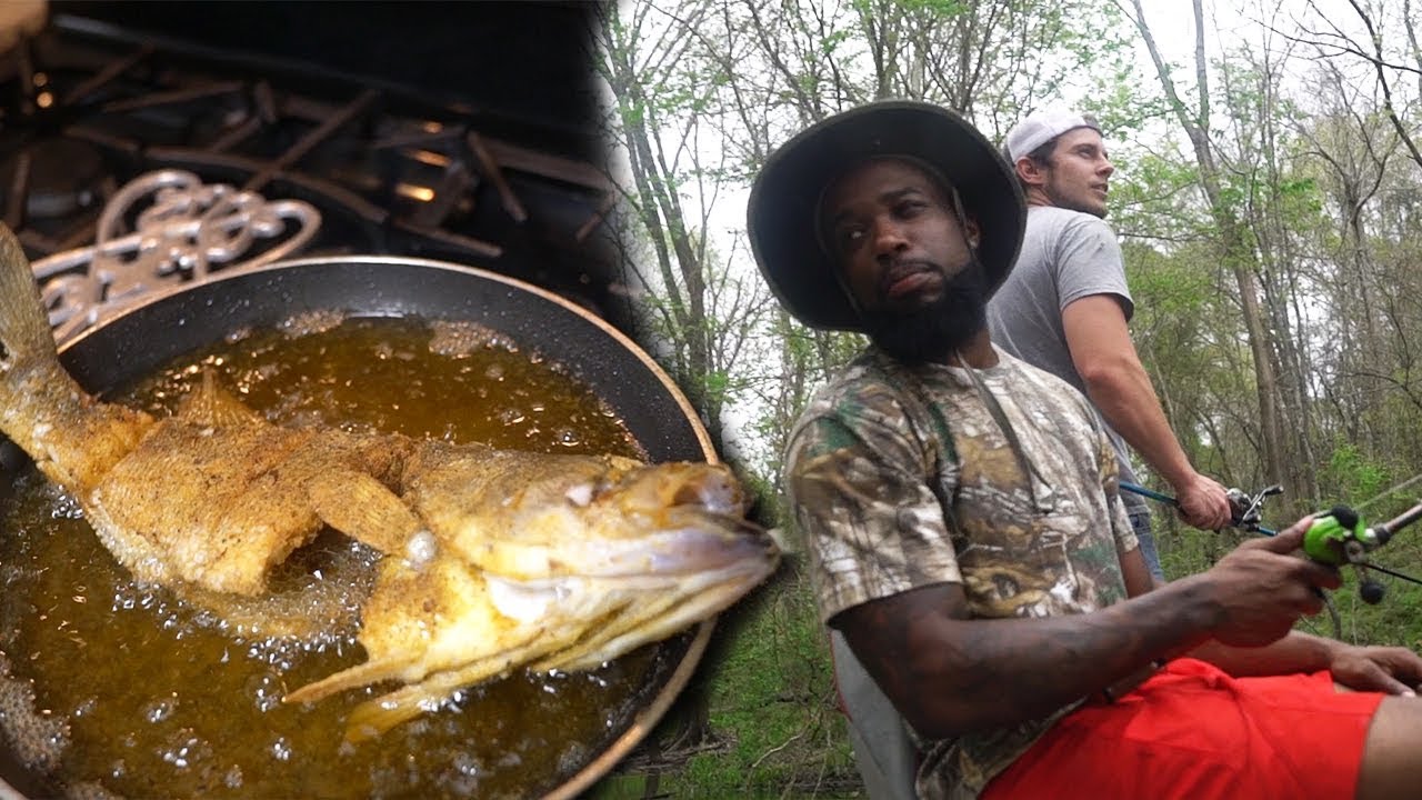 SWAMP BASS FISHING ON THE BAYOU! Cooking With Chef O Nasty Country Style